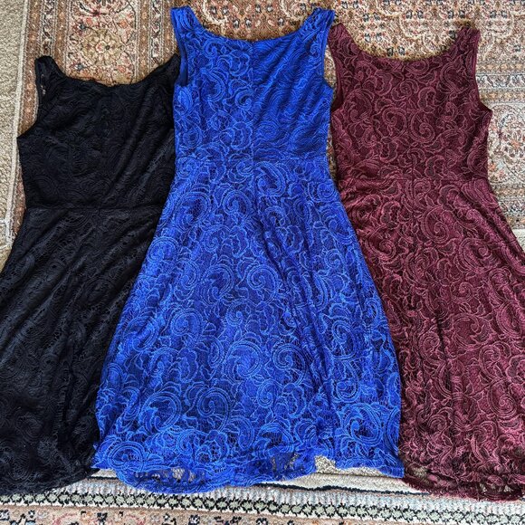 Dressy Star Lace Dress Size Small Bundle Of 3 - Picture 3 of 16